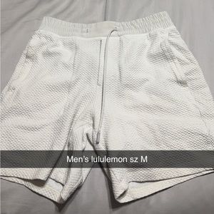 Men’s white Lululemon shorts size medium